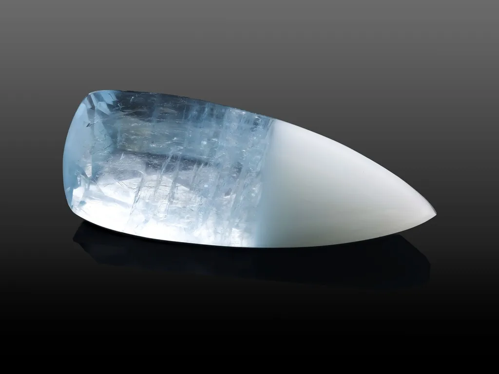 15.48ct Parti Aquamarine, Pear Shape gemstone