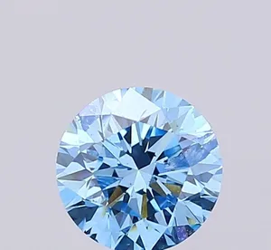 1.01ct ROUND Fancy Vivid Blue I1 Coloured Lab diamond