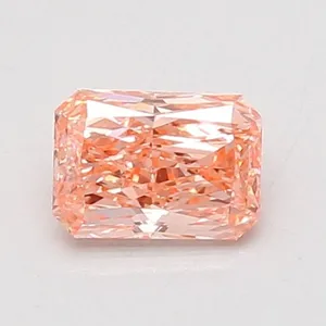 0.71ct RADIANT Fancy Vivid Pink VS1 Coloured Lab diamond