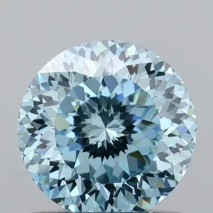 1.06ct ROUND Fancy Intense Blue VS1 Coloured Lab diamond