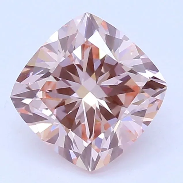 0.65ct CUSHION Fancy Intense Pink VS1 Coloured Lab diamond
