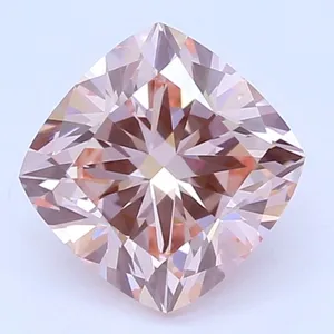 0.65ct CUSHION Fancy Intense Pink VS1 Coloured Lab diamond