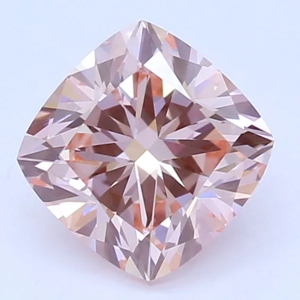 0.65ct CUSHION Fancy Intense Pink VS1 Coloured Lab diamond