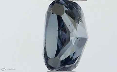 0.42ct CUSHION Fancy Deep Blue SI1 Coloured Lab diamond