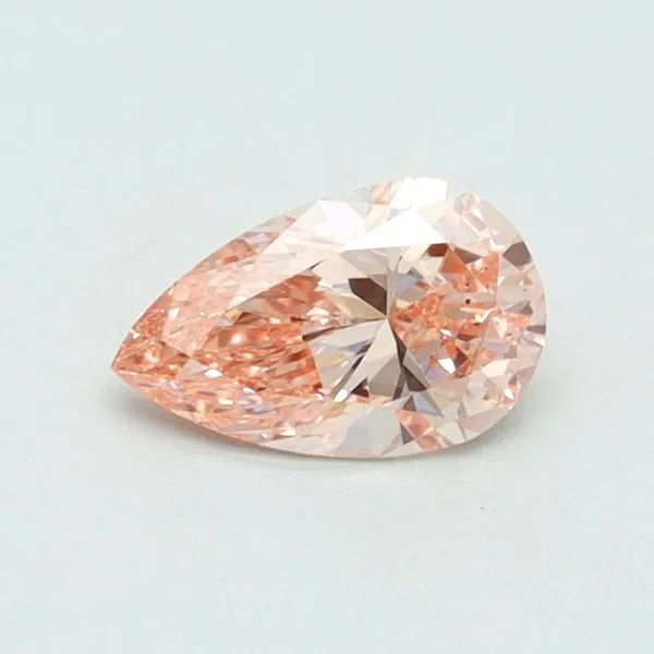 0.5ct PEAR Fancy Intense Pink SI1 Coloured Lab diamond