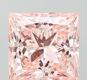 4.68ct PRINCESS Fancy Intense Pink VVS2 Coloured Lab diamond