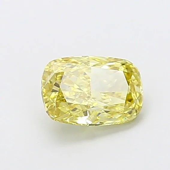 1.04ct CUSHION Fancy Intense Yellow VVS2 Coloured Lab diamond