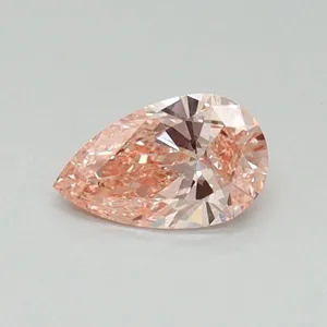 0.3ct PEAR Fancy Vivid Pink VS1 Coloured Lab diamond