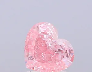 1.02ct HEART Fancy Vivid Pink VS1 Coloured Lab diamond