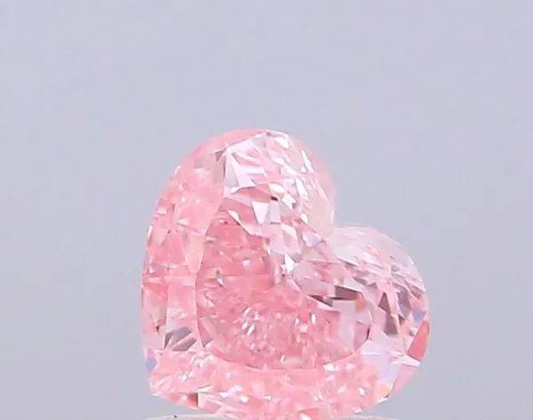 1.02ct HEART Fancy Vivid Pink VS1 Coloured Lab diamond