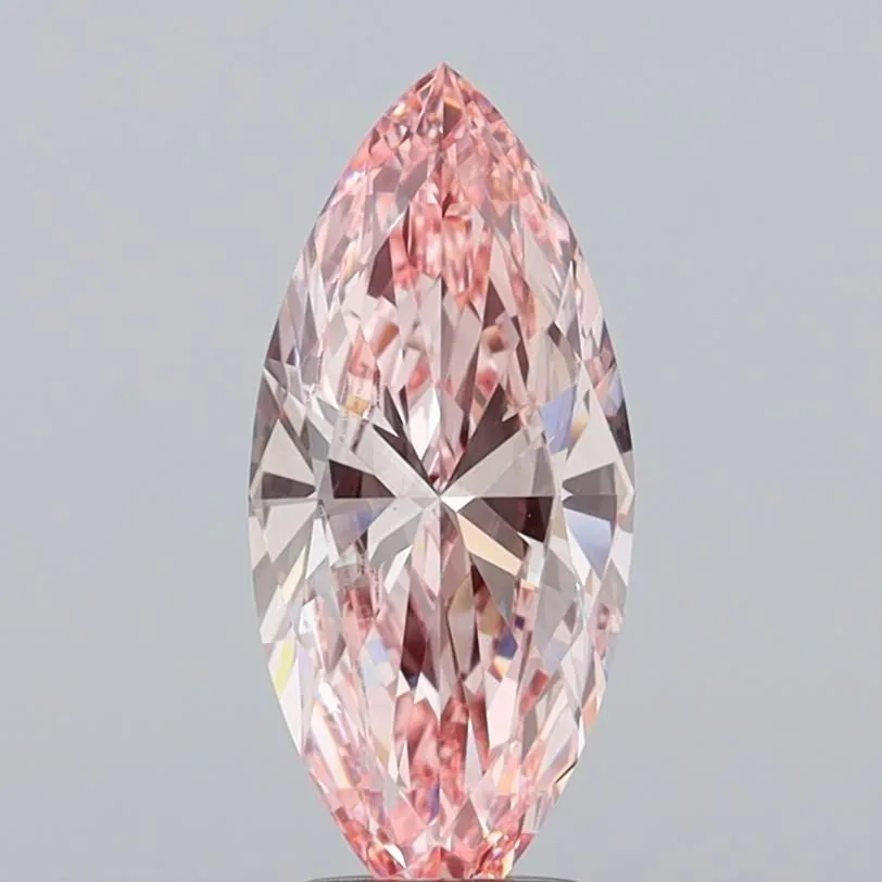 2.20ct MARQUISE Fancy Intense Pink VVS2 Coloured Lab diamond