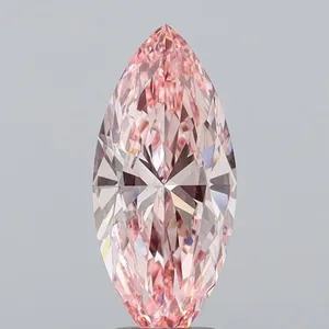 2.2ct MARQUISE Fancy Intense Pink VVS2 Coloured Lab diamond