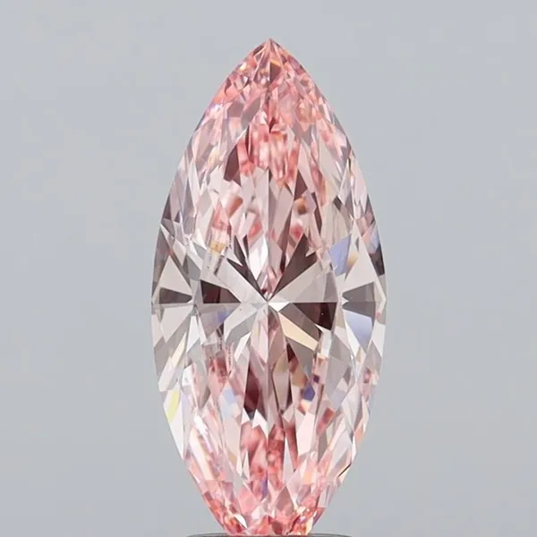 2.2ct MARQUISE Fancy Intense Pink VVS2 Coloured Lab diamond