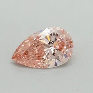 0.36ct PEAR Fancy Vivid Pink VVS2 Coloured Lab diamond