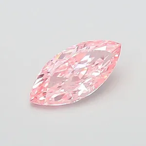 1.32ct MARQUISE Fancy Vivid Pink VVS2 Coloured Lab diamond