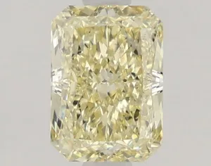1.05ct RADIANT Fancy Light Yellow VS2 Coloured Lab diamond