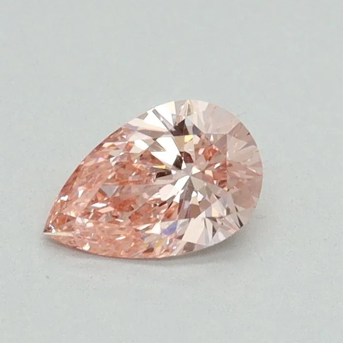 0.38ct PEAR Fancy Intense Pink VS1 Coloured Lab diamond