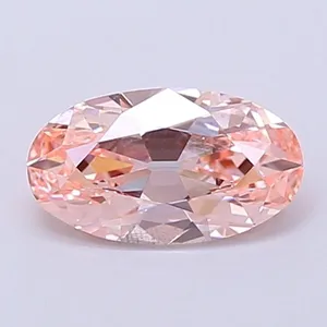 1.06ct OVAL Fancy Vivid Pink VS2 Coloured Lab diamond