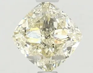 1.05ct CUSHION Fancy Light Yellow VVS1 Coloured Lab diamond
