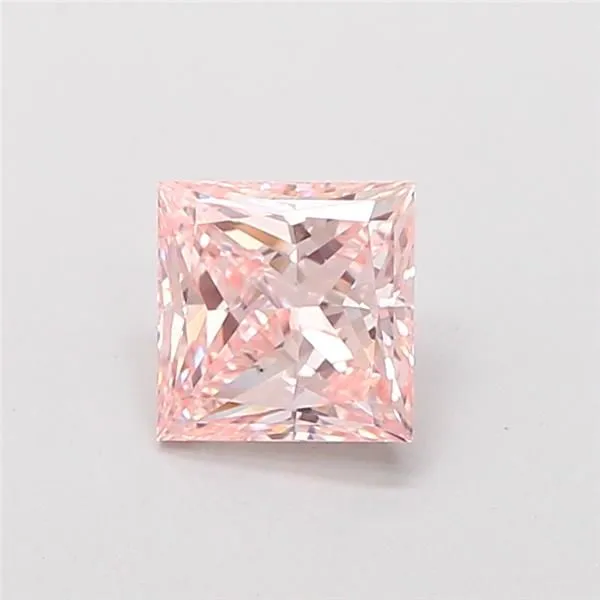1.01ct PRINCESS Fancy Pink VS2 Coloured Lab diamond