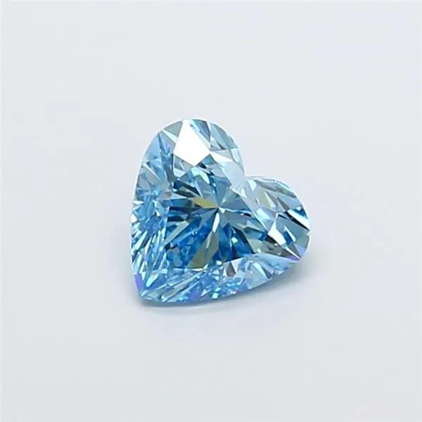 1.51ct HEART Fancy Vivid Blue VVS2 Coloured Lab diamond