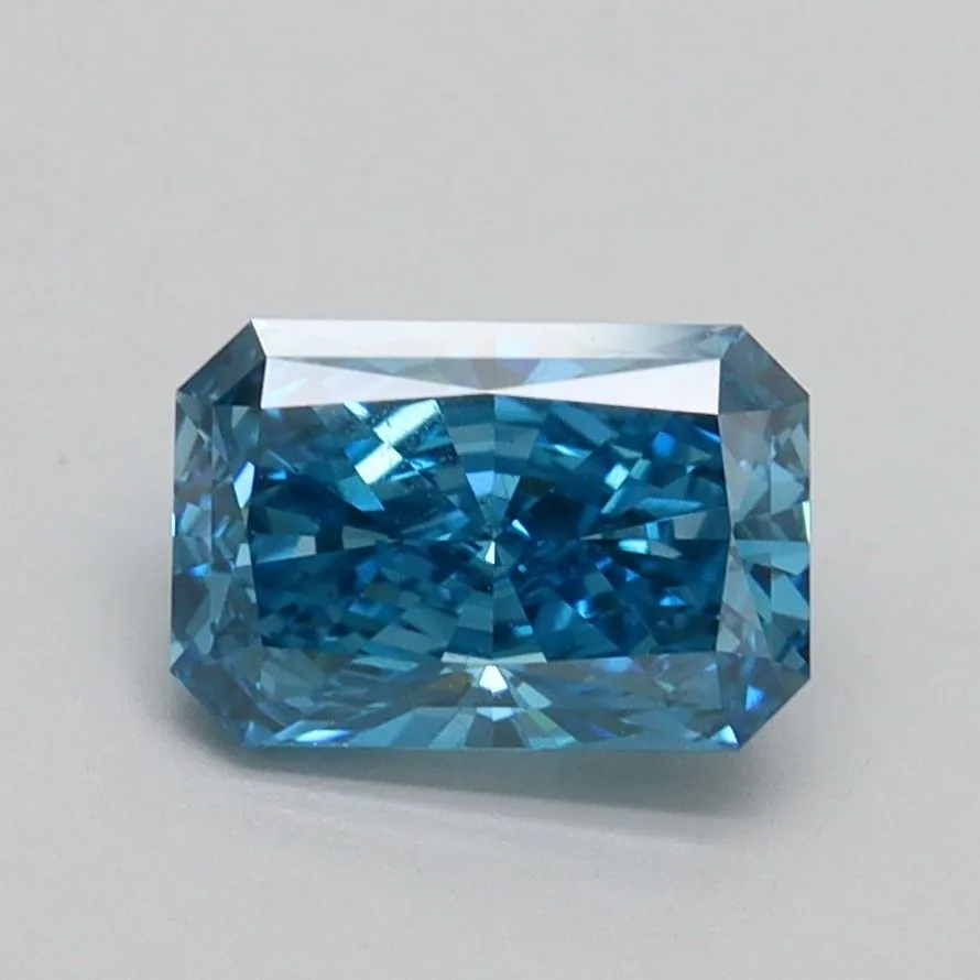 1.20ct RADIANT Fancy Vivid Blue VS1 Coloured Lab diamond