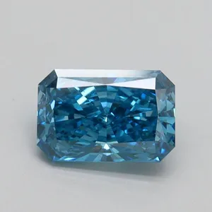 1.2ct RADIANT Fancy Vivid Blue VS1 Coloured Lab diamond