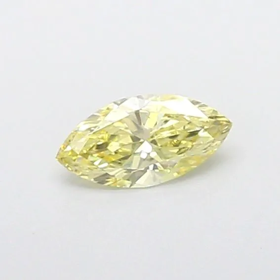 0.42ct MARQUISE Fancy Intense Yellow VS2 Coloured Lab diamond