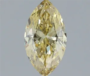 1.17ct MARQUISE Fancy Intense Yellow VVS2 Coloured Lab diamond