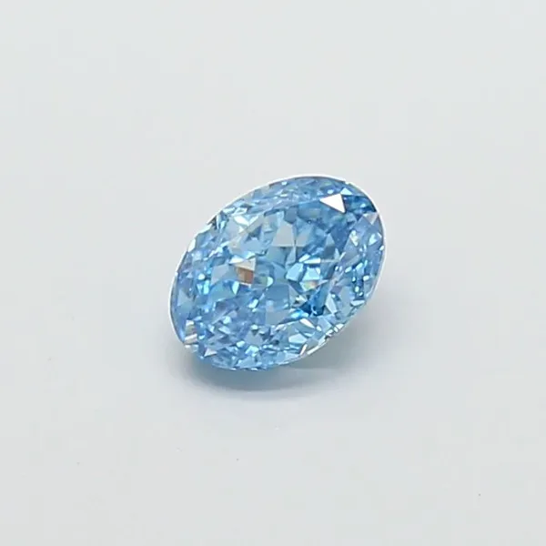 1.01ct OVAL Fancy Vivid Blue VS1 Coloured Lab diamond