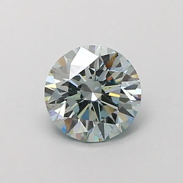 1.03ct ROUND Fancy Blue VVS2 Coloured Lab diamond