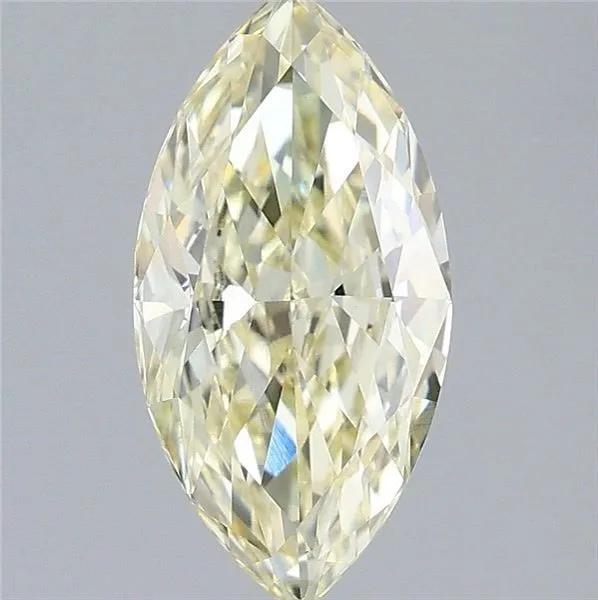 1.54ct MARQUISE Fancy Light Yellow VS1 Coloured Lab diamond