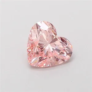 1.07ct HEART Fancy Intense Pink VS1 Coloured Lab diamond
