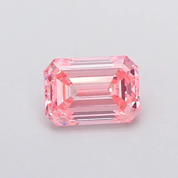 1.29ct EMERALD Fancy Intense Pink VS2 Coloured Lab diamond