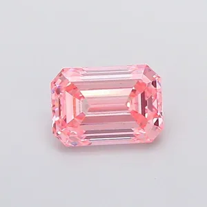 1.29ct EMERALD Fancy Intense Pink VS2 Coloured Lab diamond