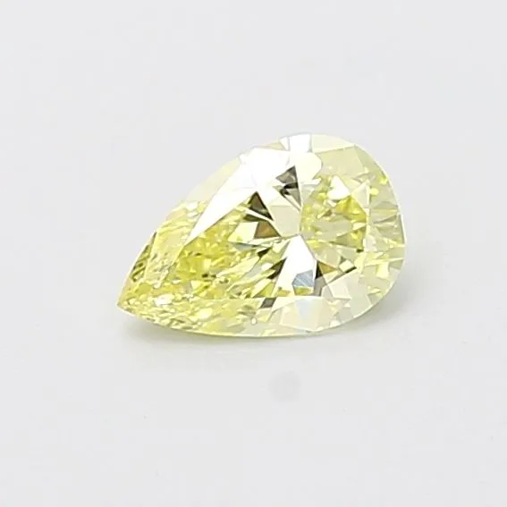 0.51ct PEAR Fancy Yellow VS1 Coloured Lab diamond