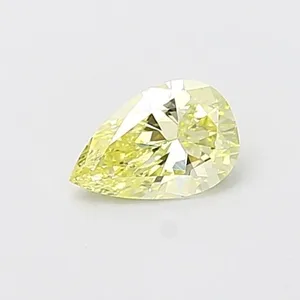 0.51ct PEAR Fancy Yellow VS1 Coloured Lab diamond