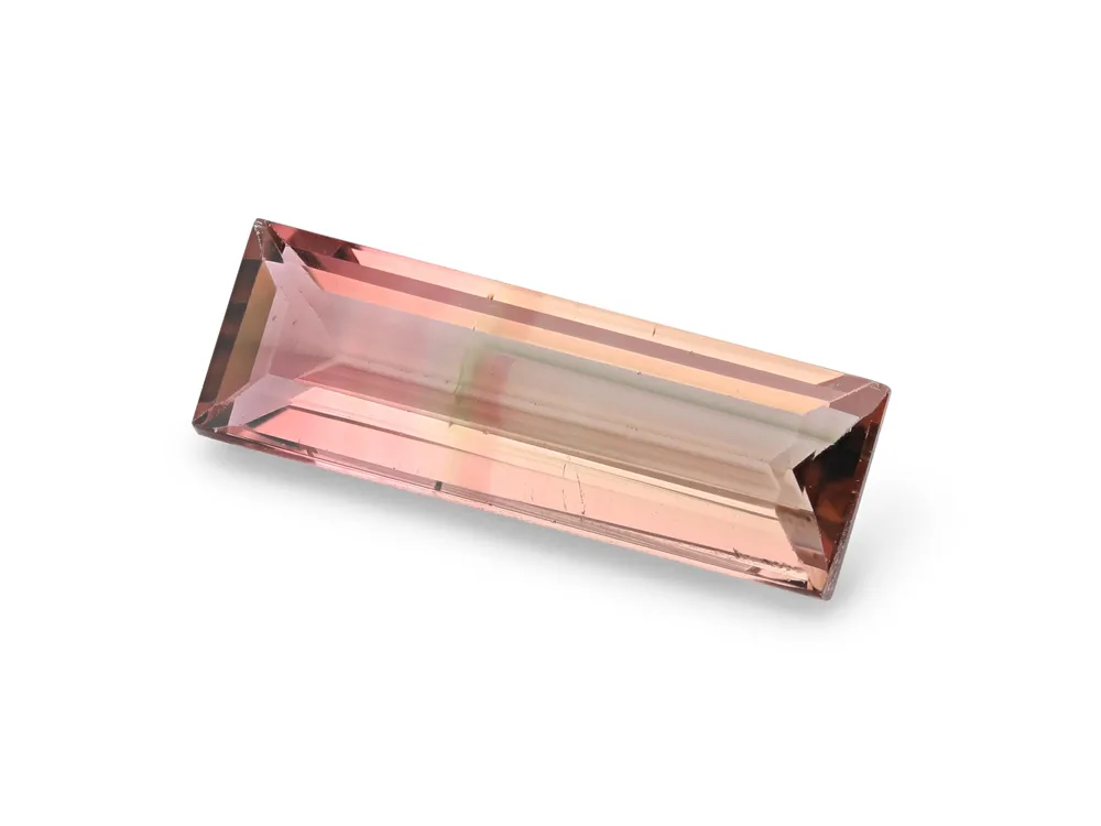 2.08ct Parti Tourmaline, Baguette gemstone
