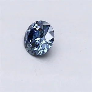 0.31ct ROUND Fancy Vivid Blue SI1 Coloured Lab diamond