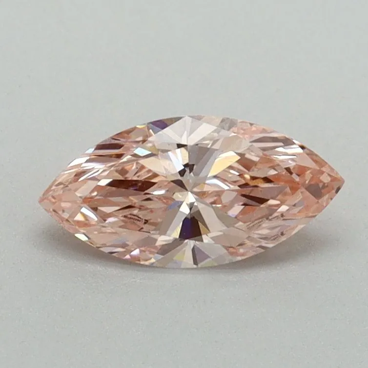 0.50ct MARQUISE Fancy Intense Pink VS1 Coloured Lab diamond