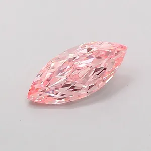 1.08ct MARQUISE Fancy Vivid Pink VS1 Coloured Lab diamond