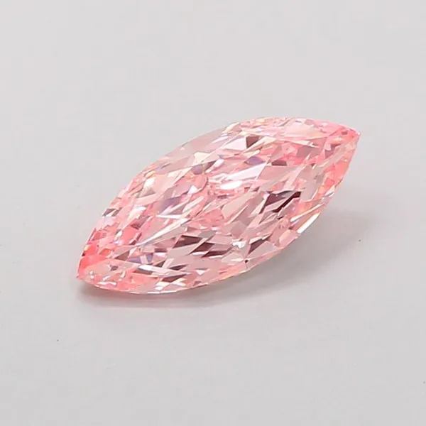 1.08ct MARQUISE Fancy Vivid Pink VS1 Coloured Lab diamond