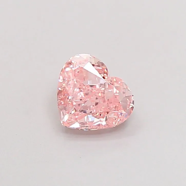 1.02ct HEART Fancy Intense Pink VVS2 Coloured Lab diamond