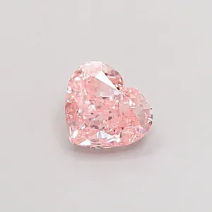 1.02ct HEART Fancy Intense Pink VVS2 Coloured Lab diamond