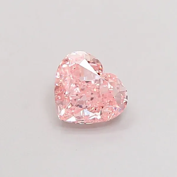 1.02ct HEART Fancy Intense Pink VVS2 Coloured Lab diamond