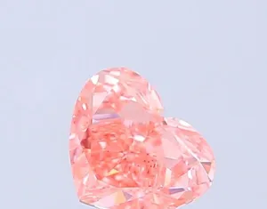 1.02ct HEART Fancy Vivid Pink VS2 Coloured Lab diamond