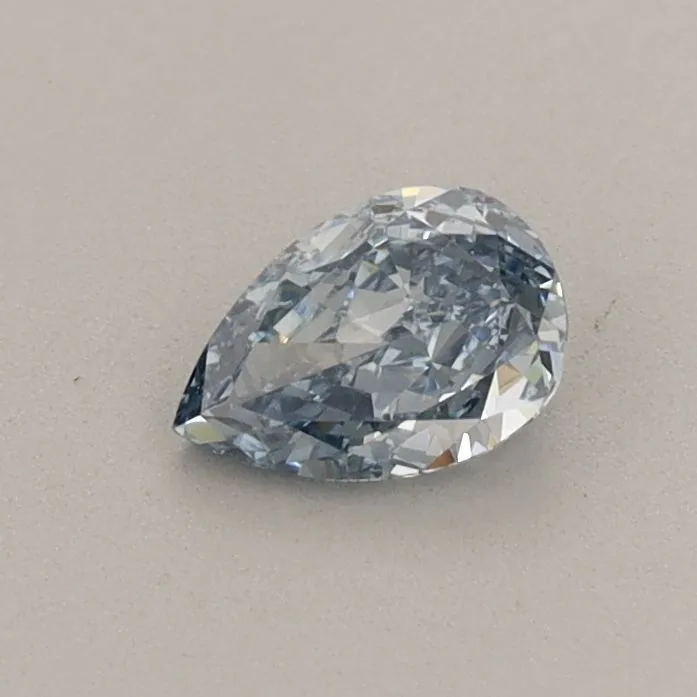 0.39ct PEAR Fancy Intense Blue VS1 Coloured Lab diamond