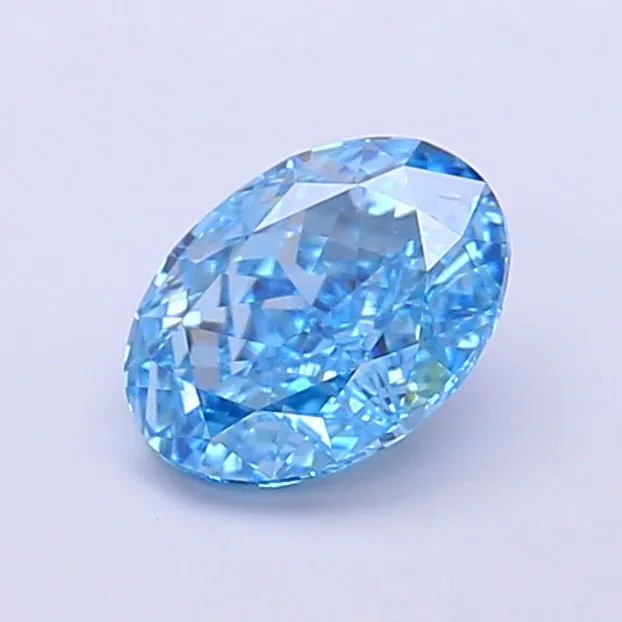 1.04ct OVAL Fancy Vivid Blue VS1 Coloured Lab diamond