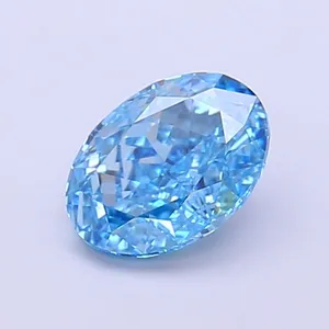 1.04ct OVAL Fancy Vivid Blue VS1 Coloured Lab diamond