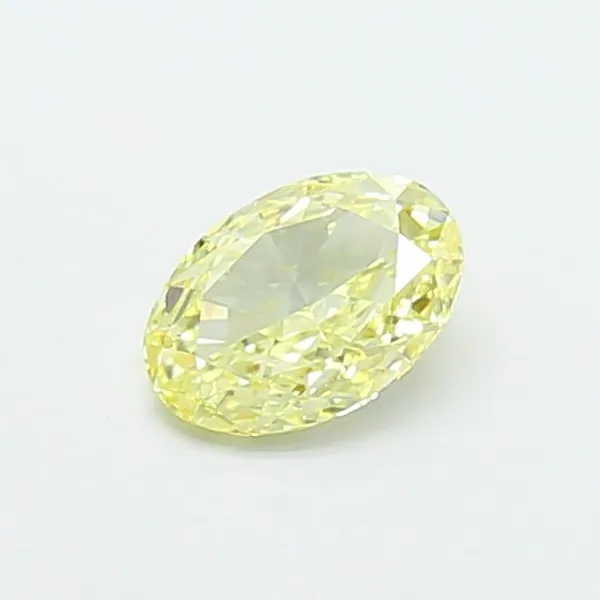 0.92ct OVAL Fancy Yellow VS1 Coloured Lab diamond